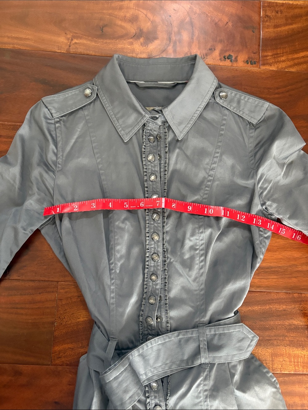 Burberry Brit Slate Gray Shirt Dress - Picture 7 of 7